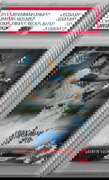 2017 Bowman Chrome Auto Quentin Holmes