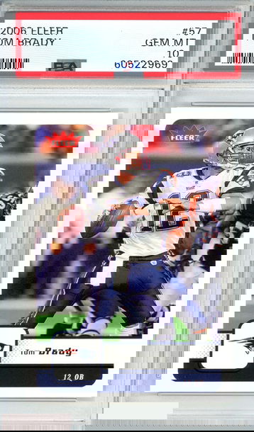 2006 FLEER TOM BRADY #57 NEW ENGLAND PATRIOTS PSA 10 GEM MT