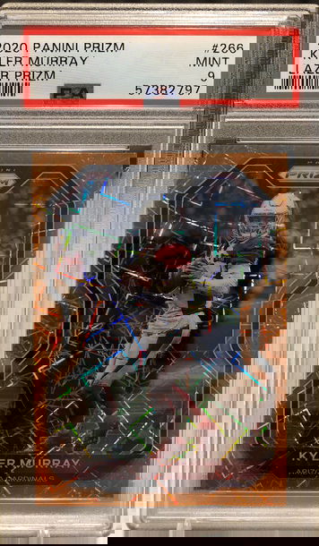 Kyler Murray Orange Laser Prizm PSA 9