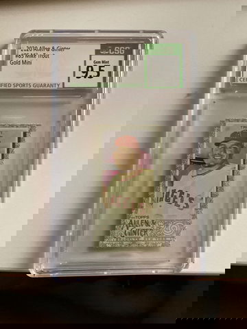 2020 Allen&Ginter Mike Trout Gold Mini CSG 9.5 GEM MINT