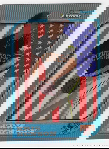 1997 BOWMAN'S CHROME REFRACTOR ROOKIE KRIS BENSON # 167