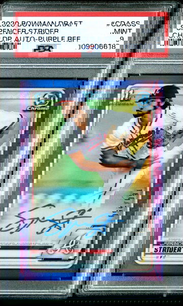 2020 Bowman Chrome Spencer Strider Auto /250