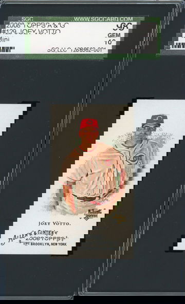 2008 Topps Allen & Ginter #129 Joey Votto Cincinnati Reds Mini Rookie SGC 10!