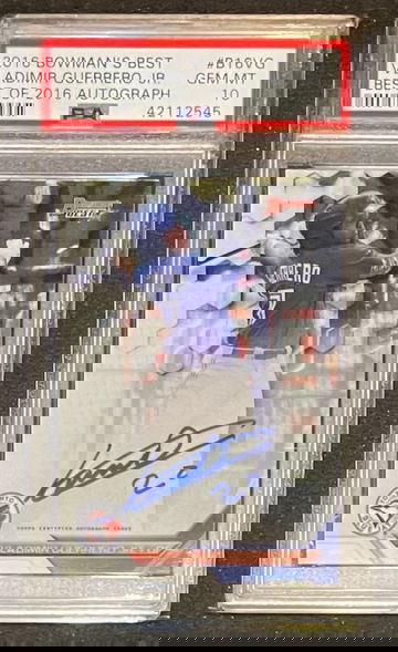 Vladimir Guerrero Jr 2016 Bowman's Best Auto PSA 10