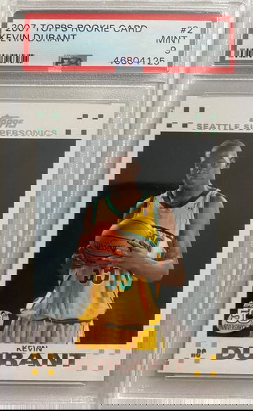 2007 Topps Rookie Card Kevin Durant PSA 9 MINT