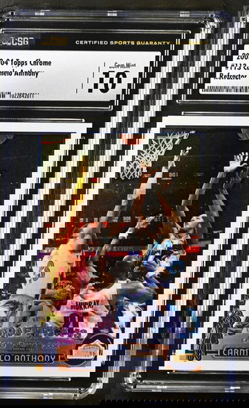 Carmelo Anthony Chrome Refractor RC CSG 10