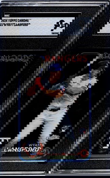 2024 Topps Chrome Wyatt Langford #122 RC SGC 9
