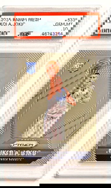 2015-16 Panini Prizm Nikola Jokic #335 Rookie RC PSA 10