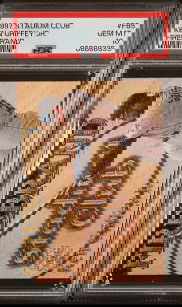 1997 Topps Stadium Club Firebrand Insert #FB5 Ken Griffey Jr. PSA 10 GEM MINT