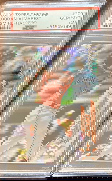 2020 Chrome Yordan Alvarez Prism PSA 10