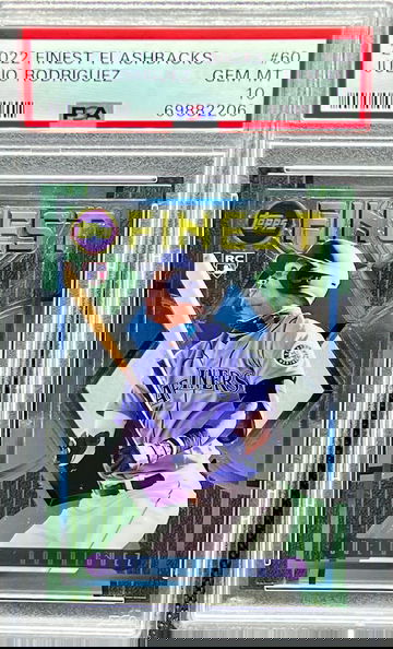 2022 Topps Finest Flashbacks Julio Rodriguez PSA 10 Rookie