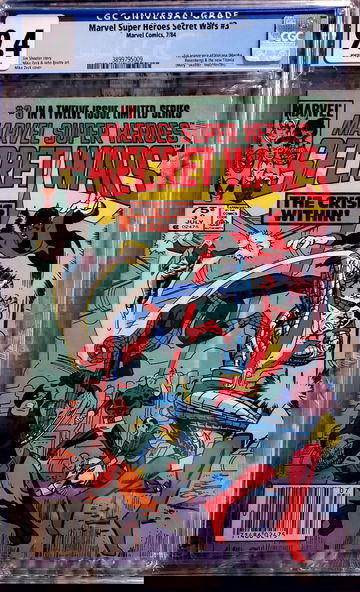 Marvel Super Heroes Secret Wars #3 CGC 9.4 FIRST VOLCANA TITIANA APPEARANCE “RARE NEWSSTAND EDITION”