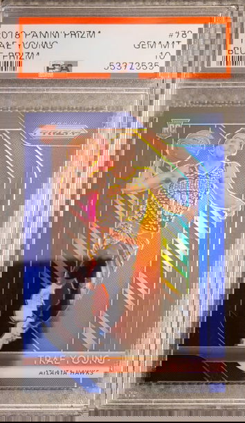 2018-19 Trae Young Prizm Blue /199 PSA 10