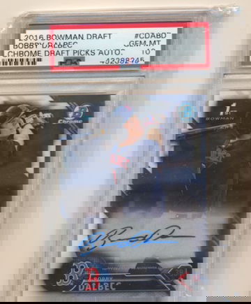 2016 Bowman Draft Bobby Dalbec Base Chrome Auto