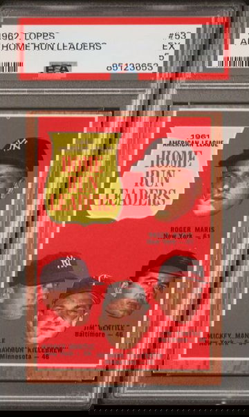 1962 Topps AL Home Run Leaders #53 PSA 4 [BL-2C.4]