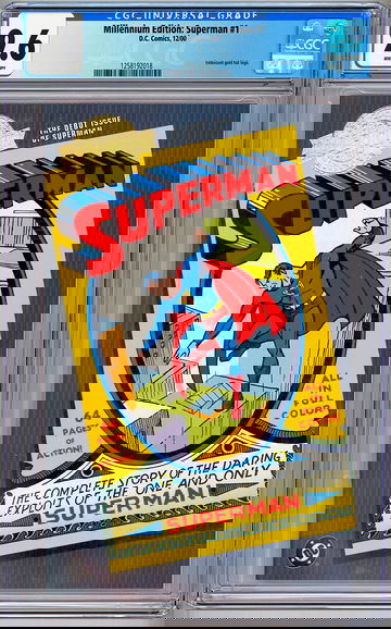 SUPERMAN #1 CGC 9.6 *JERRY SIEGEL & JOE SHUSTER* MILLENNIUM ED REPRINT 1939-2000