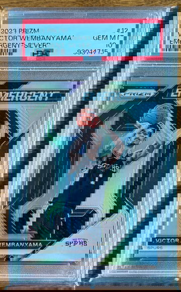 2023 Prizm Victor Wembanyama Emergent Silver PSA 10