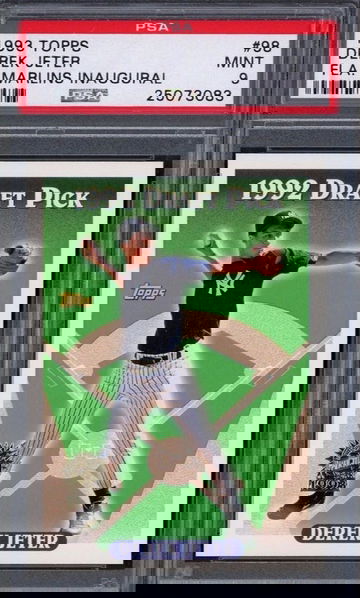 Derek Jeter 1993 Topps #98 Florida Marlins Inaugural HOF RARE YANKEES PSA 9