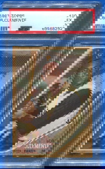1962 Topps #10 Roberto Clemente Pittsburgh Pirates HOF Great PSA 5
