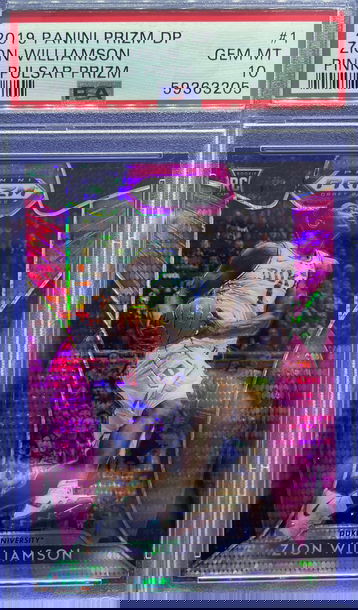 2019 Prizm Draft Picks Zion Williamson Pink Pulsar RC PSA 10 Gem Mint #1 Duke SP