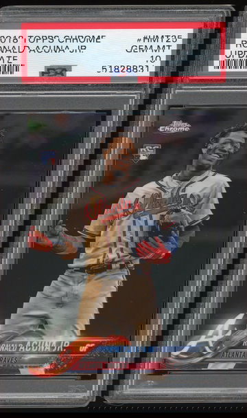 2018 Topps Chrome Ronald Acuna Jr. Update Gem Mint!