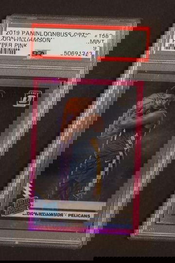 2019 Panini Donruss Optic Hyper Pink Zion Williamson #158 RC PSA 9