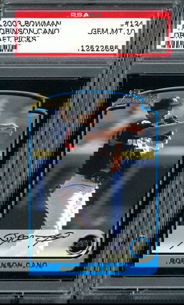 ROBINSON CANO 2003 BOWMAN DRAFT PICKS PAPER #124 PSA 10 RC