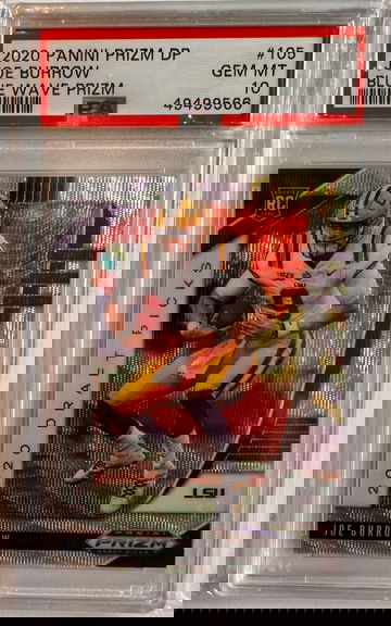 2020 Panini Prizm DP Joe Burrow Blue Wave Prizm 31/299