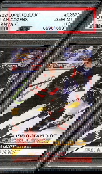 2020 Upper Deck Canvas Program Of Exellence Dylan Cozens PSA 10