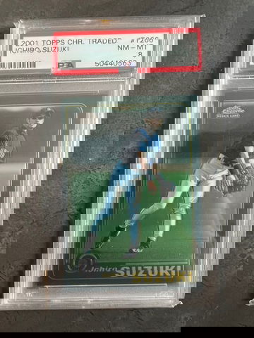 2001 Topps Chrome Traded Ichiro PSA 8 T266 Seattle Mariners RC