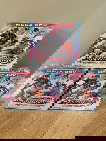 (3) 2021 bowman mega box target