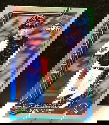 2025 Topps Pro Debut  Malcolm Moore  Aqua Foil  /75  Hub City Texas Rangers