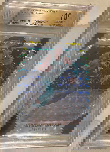 2017-18 Prizm Mosaic Pristine 10 Jayson Tatum