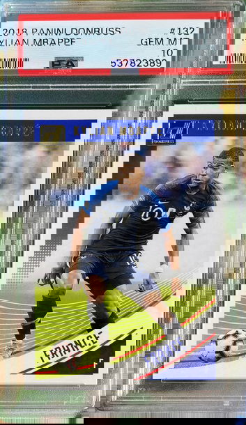 PSA 10 Gem 💎 Kylian Mbappe 2018-19 Panini Donruss #132 Base France / PSG Star ❄️