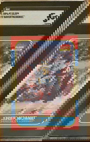 1986-87 Fleer Basketball Card #72 - Xavier McDaniel - Graded SGC 5 EX - NICE