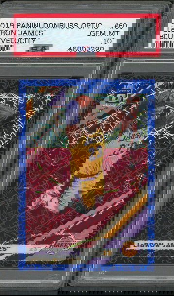 2019 Panini Donruss Optic #60 Blue Velocity LeBron James PSA 10