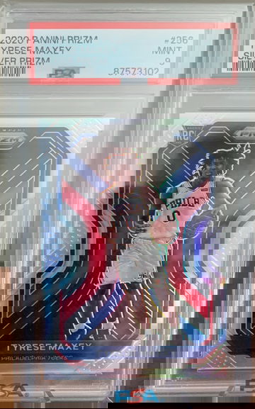 2020 Panini Prizm Tyrese Maxey Silver Prizm RC PSA 9 Mint