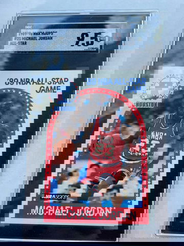 1989 NBA Hoops Michael Jordan sgc 9.5