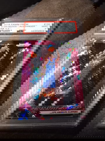 2018-19 Prizm #184 Shai Gilgeous-Alexander PSA 9 MINT Pink Ice Oklahoma City Thunder Rookie RC