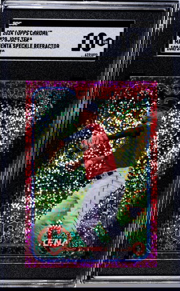 2024 Topps Chrome #29 Jose Tena Magenta Speckle Ref. /350 SGC 10