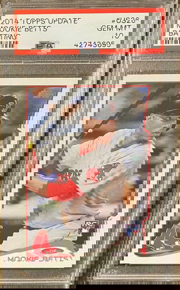 2014 Topps Update Batting Mookie Betts ROOKIE RC #US26 PSA 10 GEM MINT 