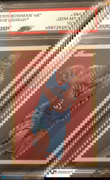 Kevin Durant  2009 Bowman '48 #54 PSA 10 Oklahoma City Thunder GEM MINT Pop 39