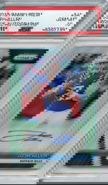 Josh Allen Prizm Silver Auto PSA 10