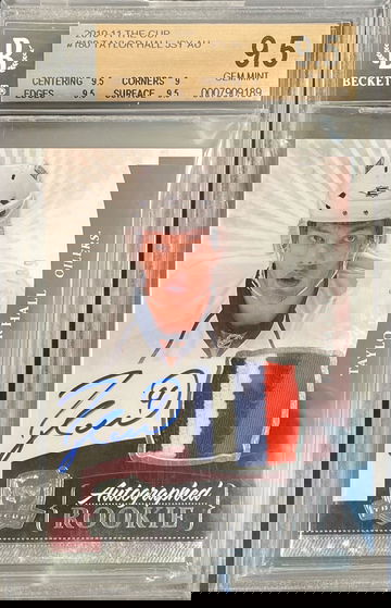 Taylor Hall 2010-11 UD The Cup #180 Auto Rookie Patch RC 3 Clr 61/99 BGS 9.5 Gem Mint Low pop