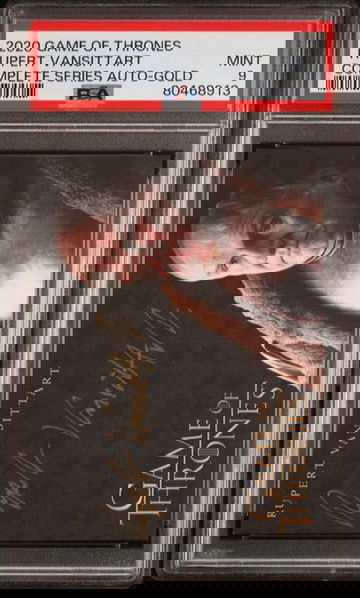 2020 Game of Thrones Rupert Vansittat Complete Series Auto Gold PSA 9 [NS-1A.37]