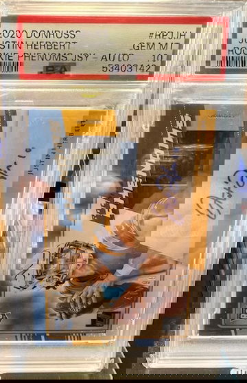 2020 Justin Herbert Rookie Phenoms Jsy - Auto #'d 40/99