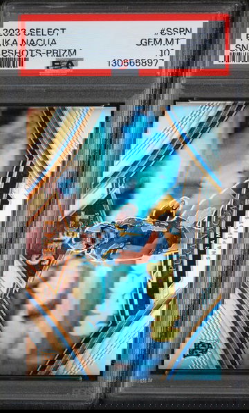 2023 Panini Select Snapshots Prizm Puka Nacua #SSPN PSA 10