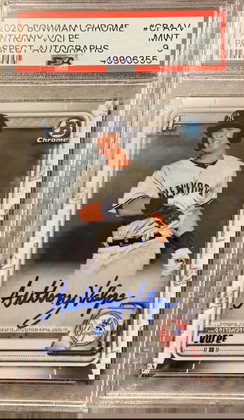 2020 Bowman Chrome Anthony Volpe Auto PSA 9