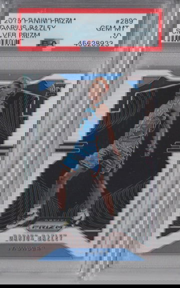 2019 Prizm Darius Bazley Silver PSA 10