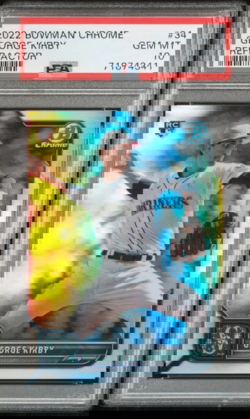 2022 Bowman Chrome #34 George Kirby Refractor PSA 10